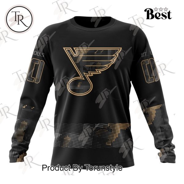 NHL St. Louis Blues Personalized Military Appreciation Design Hoodie