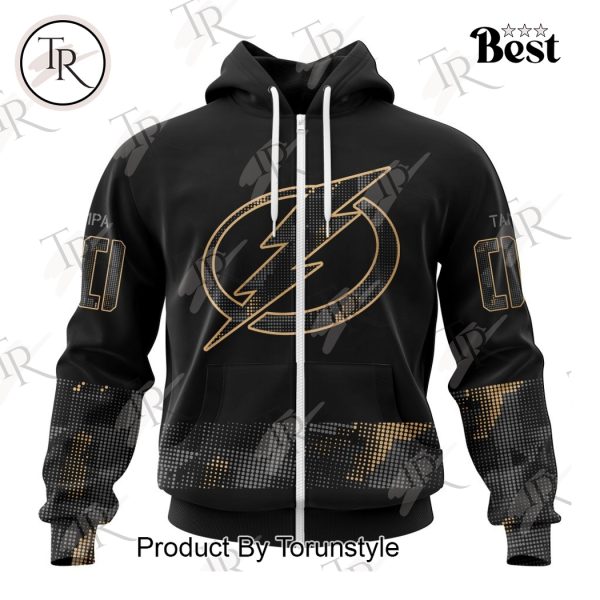 NHL Tampa Bay Lightning Personalized Military Appreciation Design Hoodie