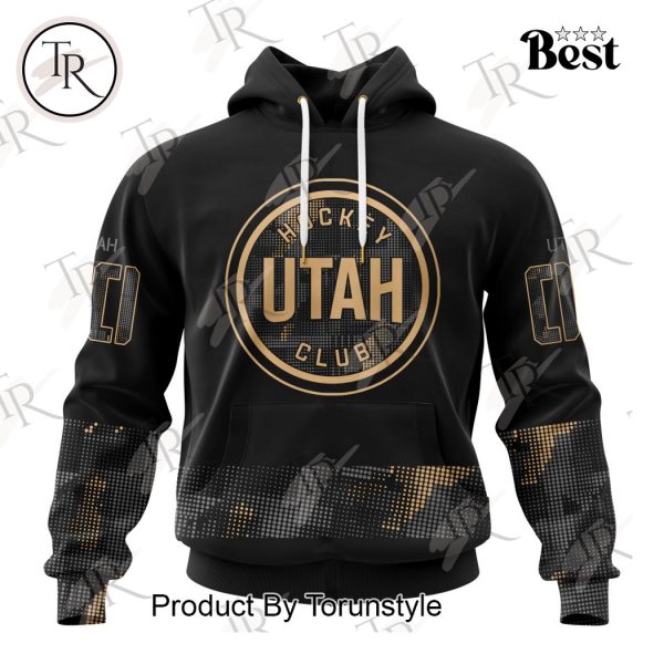 NHL Utah Hockey Club Personalized Military Appreciation Design Hoodie