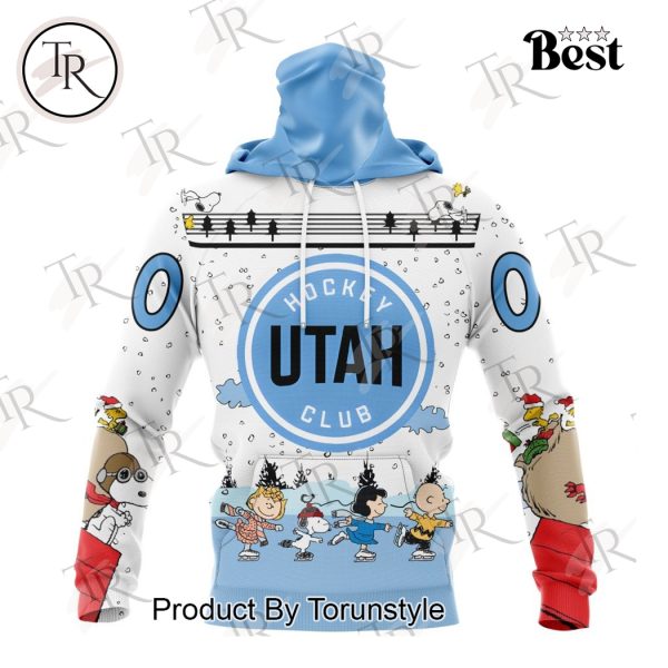 NHL Utah Hockey Club Special Peanuts Ice Skating Design Hoodie