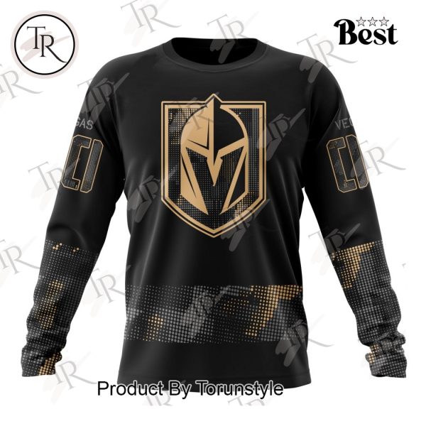 NHL Vegas Golden Knights Personalized Military Appreciation Design Hoodie