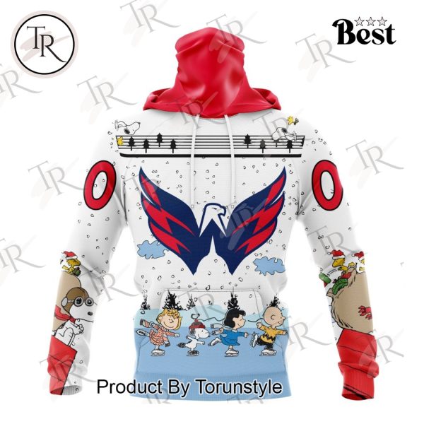 NHL Washington Capitals Special Peanuts Ice Skating Design Hoodie