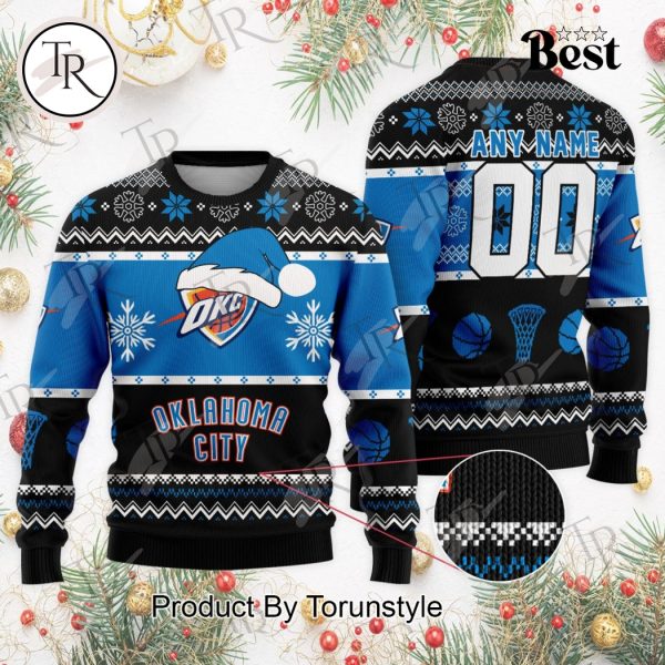 NBA Oklahoma City Thunder Special Christmas Ugly Sweater Design