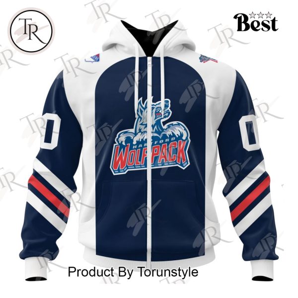 AHL Hartford Wolf Pack Personalized 2024 Home Kits Hoodie