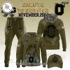 Northwestern Wildcats Camo 2024 Salute to Service Combo Hoodie, Longpants, Cap