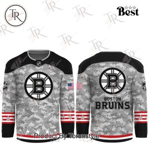 NHL Boston Bruins Arctic Camo 2024 Salute to Service Club Hockey Jersey