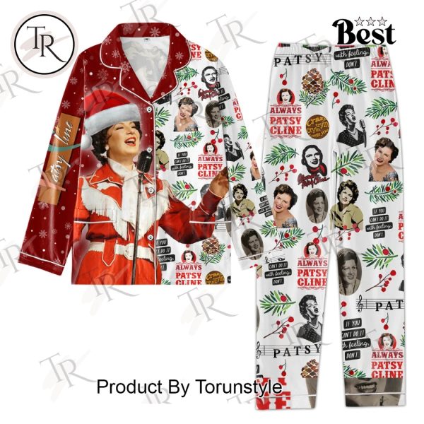 Patsy Cline Merry Christmas Down Pajamas Set