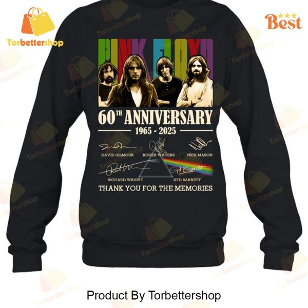 Pink Floyd 60th Anniversary 1965-2025 Signature Thank You For The Memories Unisex T-Shirt