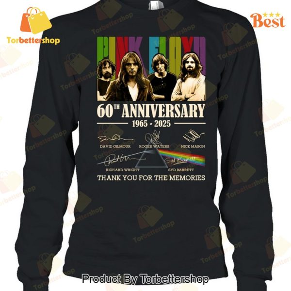 Pink Floyd 60th Anniversary 1965-2025 Signature Thank You For The Memories Unisex T-Shirt