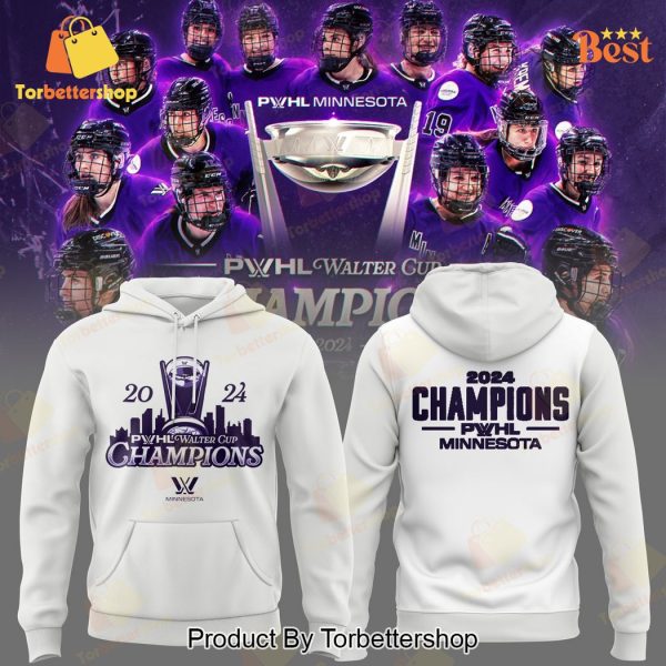 PWHL Minnesota Champions Walter Cup Hoodie