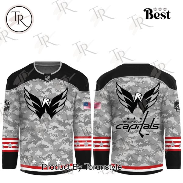 NHL Washington Capitals Arctic Camo 2024 Salute to Service Club Hockey Jersey