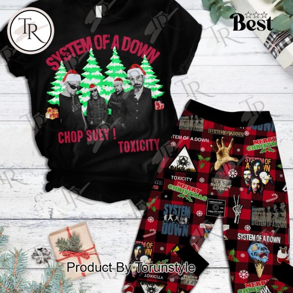 System Of A Down Chop Suey! Toxicity Merry Christmas Pajamas Set