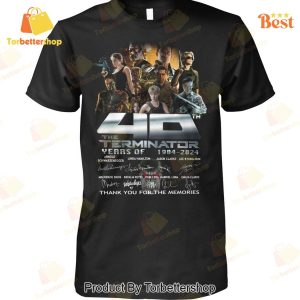 40th The Terminator Years Of 1984-2024 Signature Thank You For The Memories Unisex T-Shirt