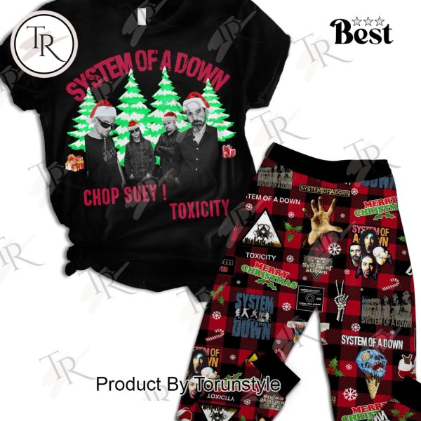 System Of A Down Chop Suey! Toxicity Merry Christmas Pajamas Set