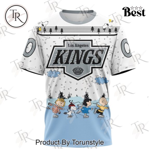 NHL Los Angeles Kings Special Peanuts Ice Skating Design Hoodie