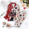 Sabrina Carpenter Think I Only Want You Under My Mistletoe Merry Christmas Button Down Pajamas Set