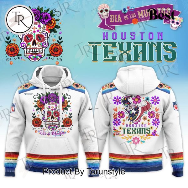 Dia De Los Muertos Houston Texans 2024 Pullover Hoodie, Longpants, Cap