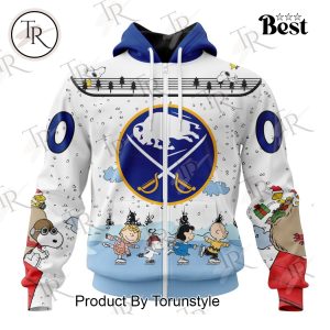 NHL Buffalo Sabres Special Peanuts Ice Skating Design Hoodie