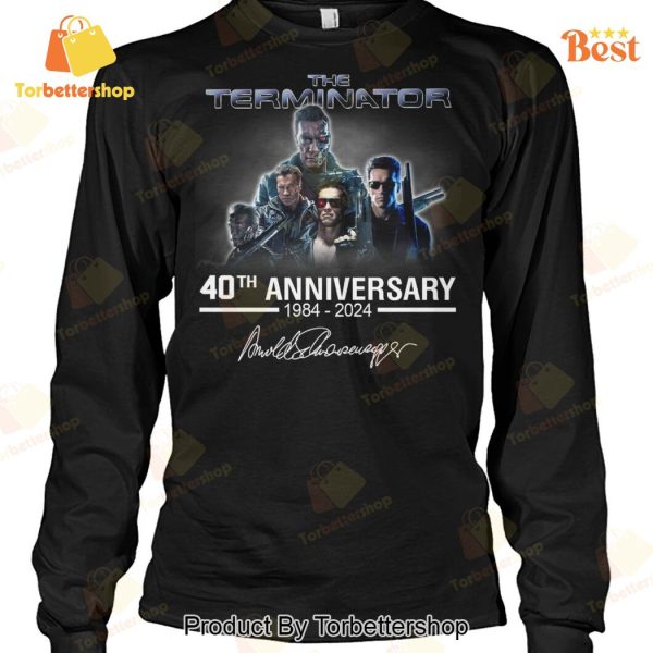 The Terminator 40th Anniversary 1984-2024 Signature Unisex T-Shirt