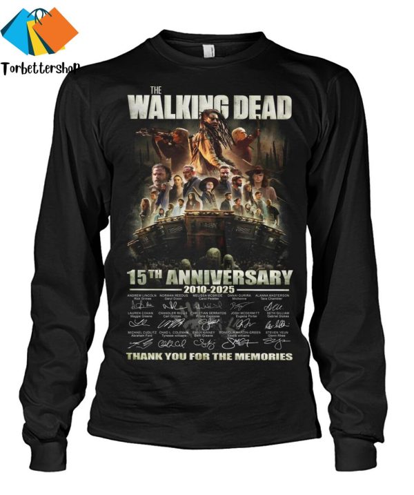 The Walking Dead 15th Anniversary 2010-2025 Signature Thank You For The Memories Unisex T-Shirt