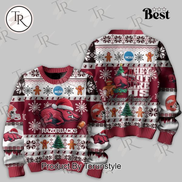 They Not Like Us Arkansas Razorbacks Knitted Sweater