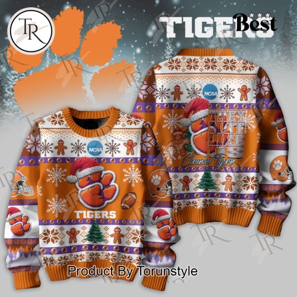 They Not Like Us Clemson Tigers Knitted Sweater