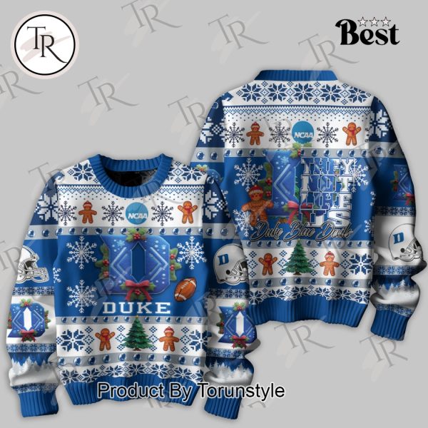 They Not Like Us Duke Blue Devils Knitted Sweater