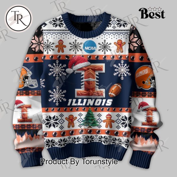 They Not Like Us Illinois Fighting Illini Knitted Sweater