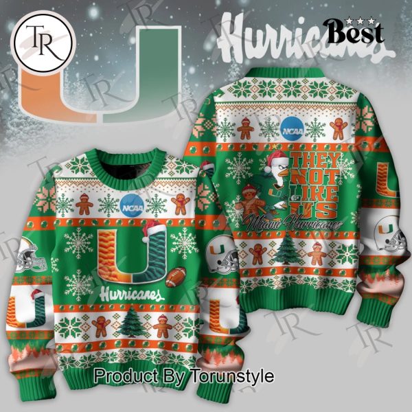 They Not Like Us Miami Hurricanes Knitted Sweater