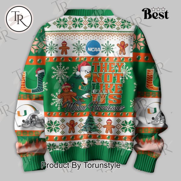 They Not Like Us Miami Hurricanes Knitted Sweater