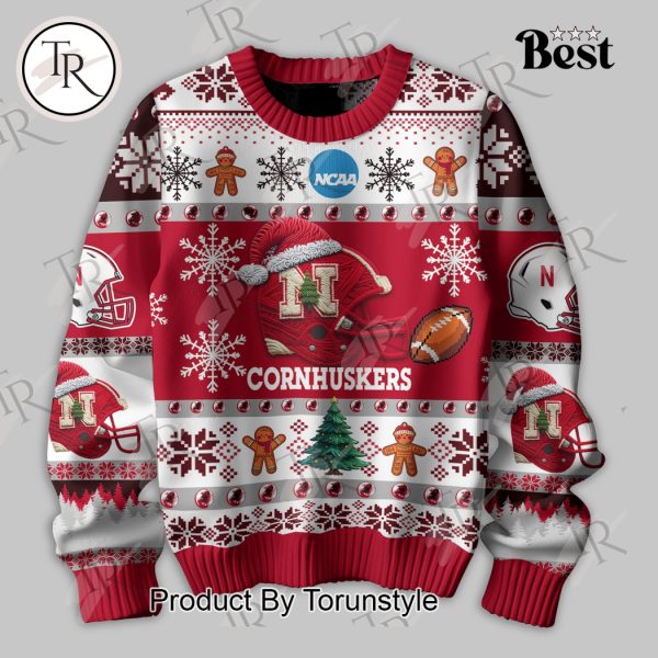 They Not Like Us Nebraska Cornhuskers Knitted Sweater