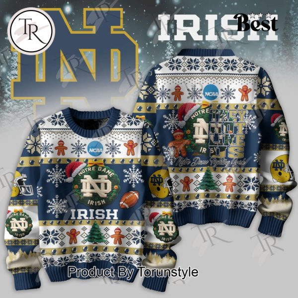 They Not Like Us Notre Dame Fighting Irish Knitted Sweater