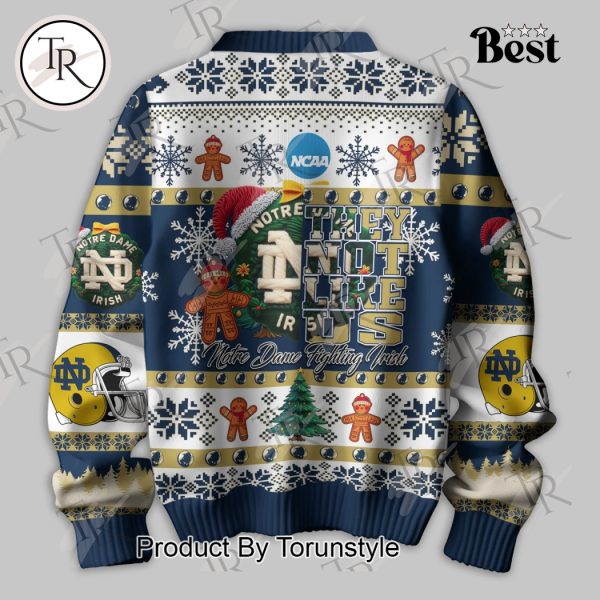 They Not Like Us Notre Dame Fighting Irish Knitted Sweater