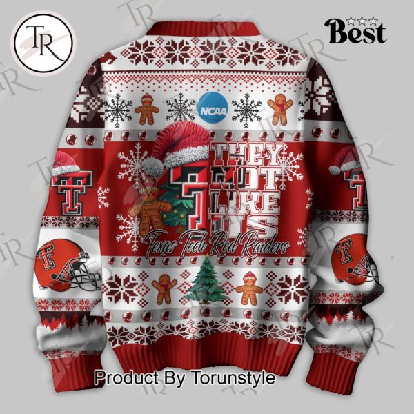 They Not Like Us Texas Tech Red Raiders Knitted Sweater