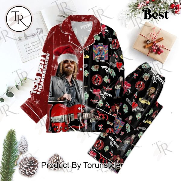 Tom Petty And The Heartbreakers Merry Christmas Button Down Pajamas Set