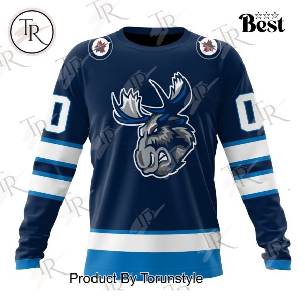 AHL Manitoba Moose Personalized 2024 Home Kits Hoodie