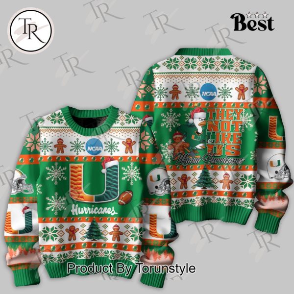 They Not Like Us Miami Hurricanes Knitted Sweater