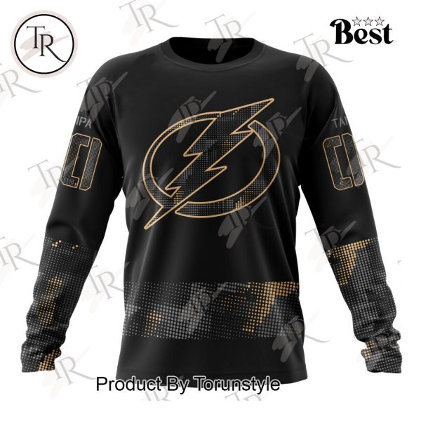 NHL Tampa Bay Lightning Personalized Military Appreciation Design Hoodie