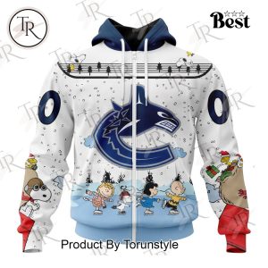 NHL Vancouver Canucks Special Peanuts Ice Skating Design Hoodie