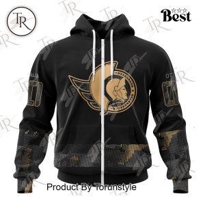 NHL Ottawa Senators Personalized Military Appreciation Design Hoodie