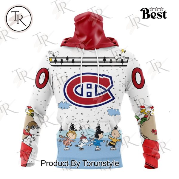 NHL Montreal Canadiens Special Peanuts Ice Skating Design Hoodie