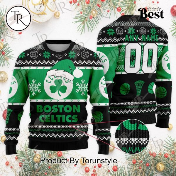 NBA Boston Celtics Special Christmas Ugly Sweater Design