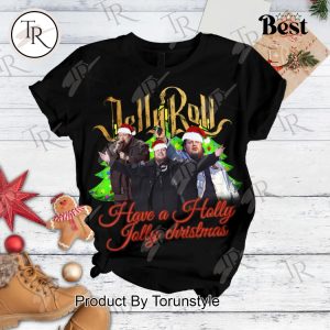 Jelly Roll Have A Holly Jolly Christmas Pajamas Set