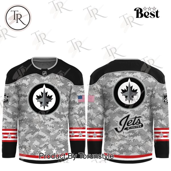 NHL Winnipeg Jets Arctic Camo 2024 Salute to Service Club Hockey Jersey