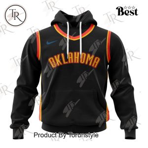 NBA Oklahoma City Thunder Special Realistic Team Logo Design Hoodie