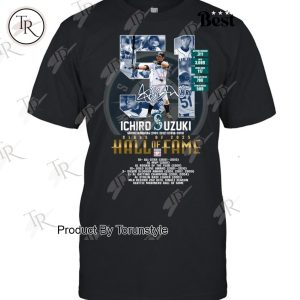 Ichiro Suzuki X Seattle Mariners Hall Of Fame Legend 2025 T-Shirt