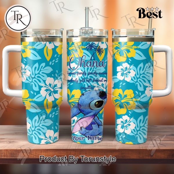 Stitch Ohana New Edition Custom Name 20205 40oz Tumbler