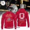 2024-25 CFP National Champions Ohio State Buckeyes “Nine-Times” Hoodie – White