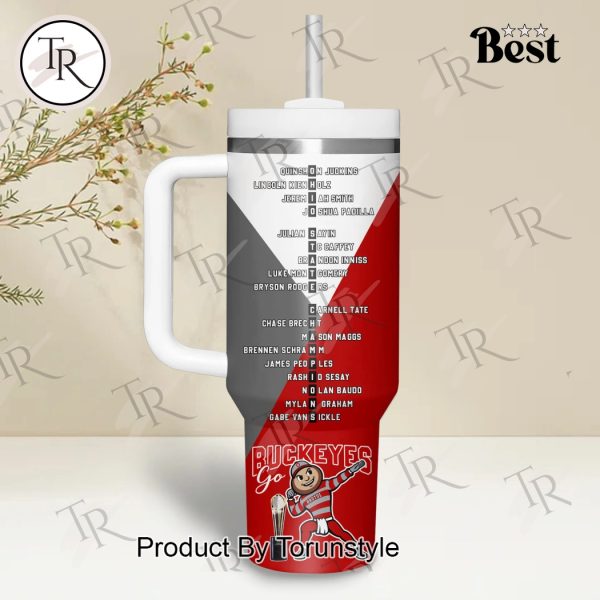 2025 National Championship Ohio State NCAA, Go Buckeyes 40oz Tumbler