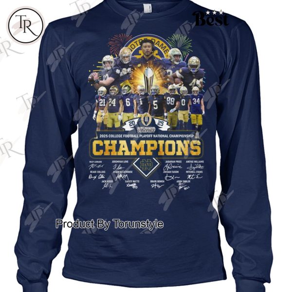 2025 Playoff National Championship NCAA Notre Dame Fighting Irish T-Shirt